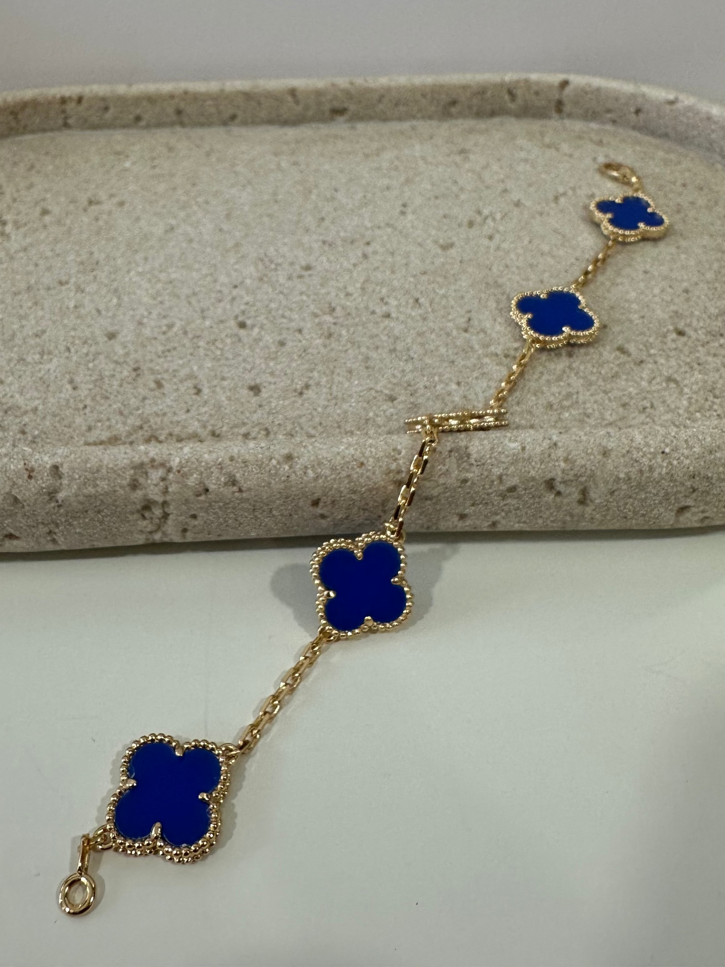 Blue Clover Bracelet