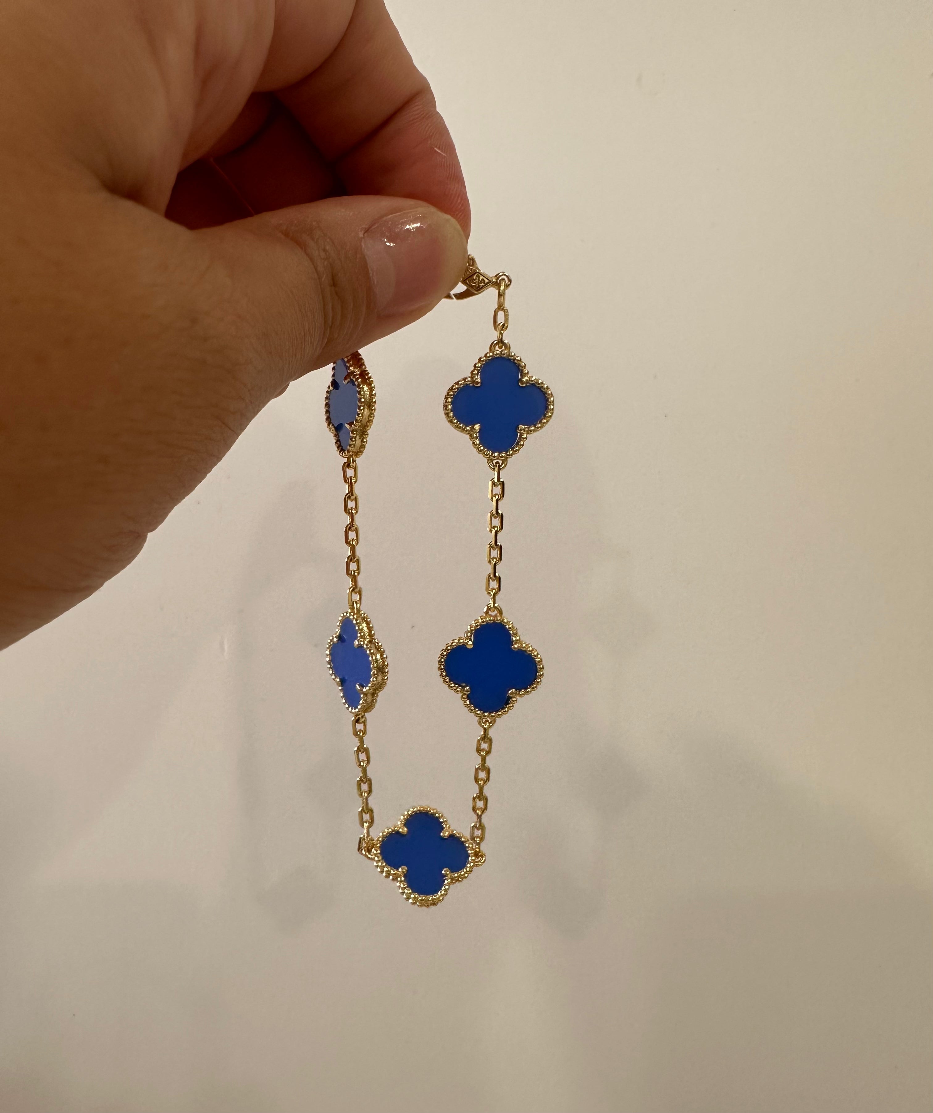 Blue Clover Bracelet
