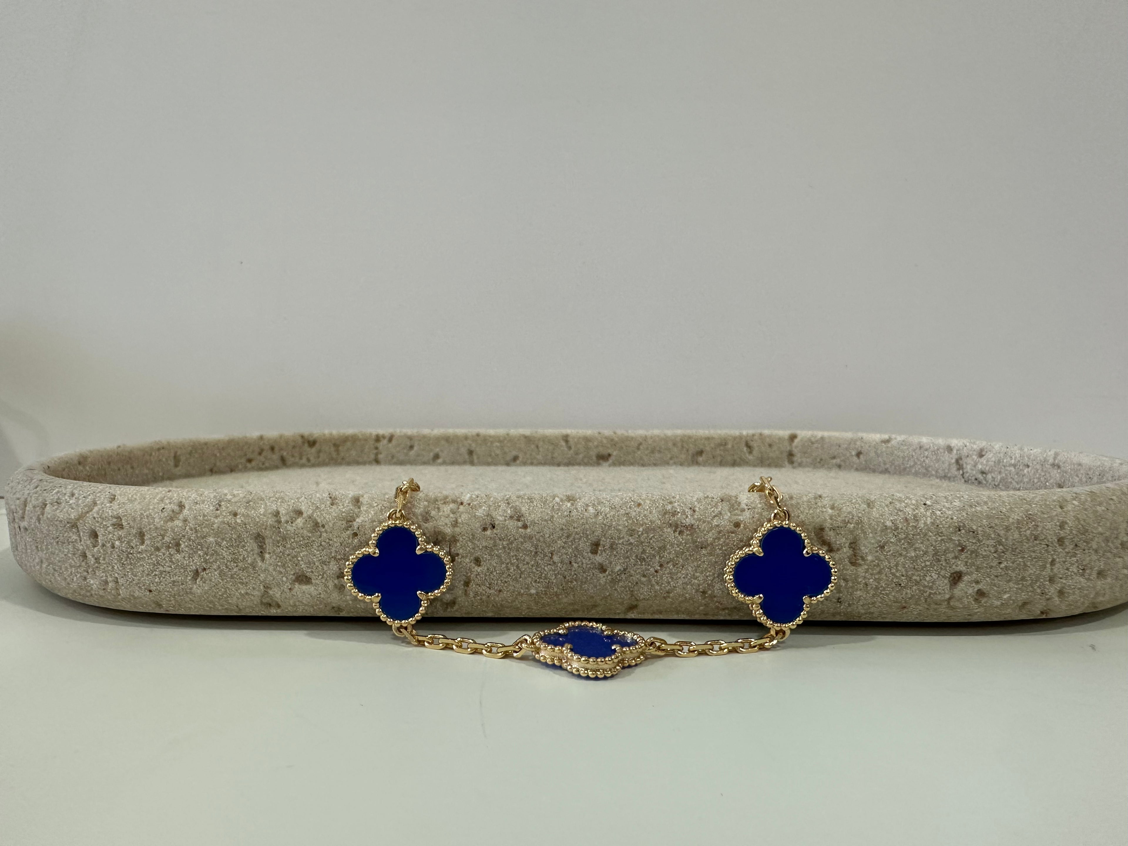 Blue Clover Bracelet