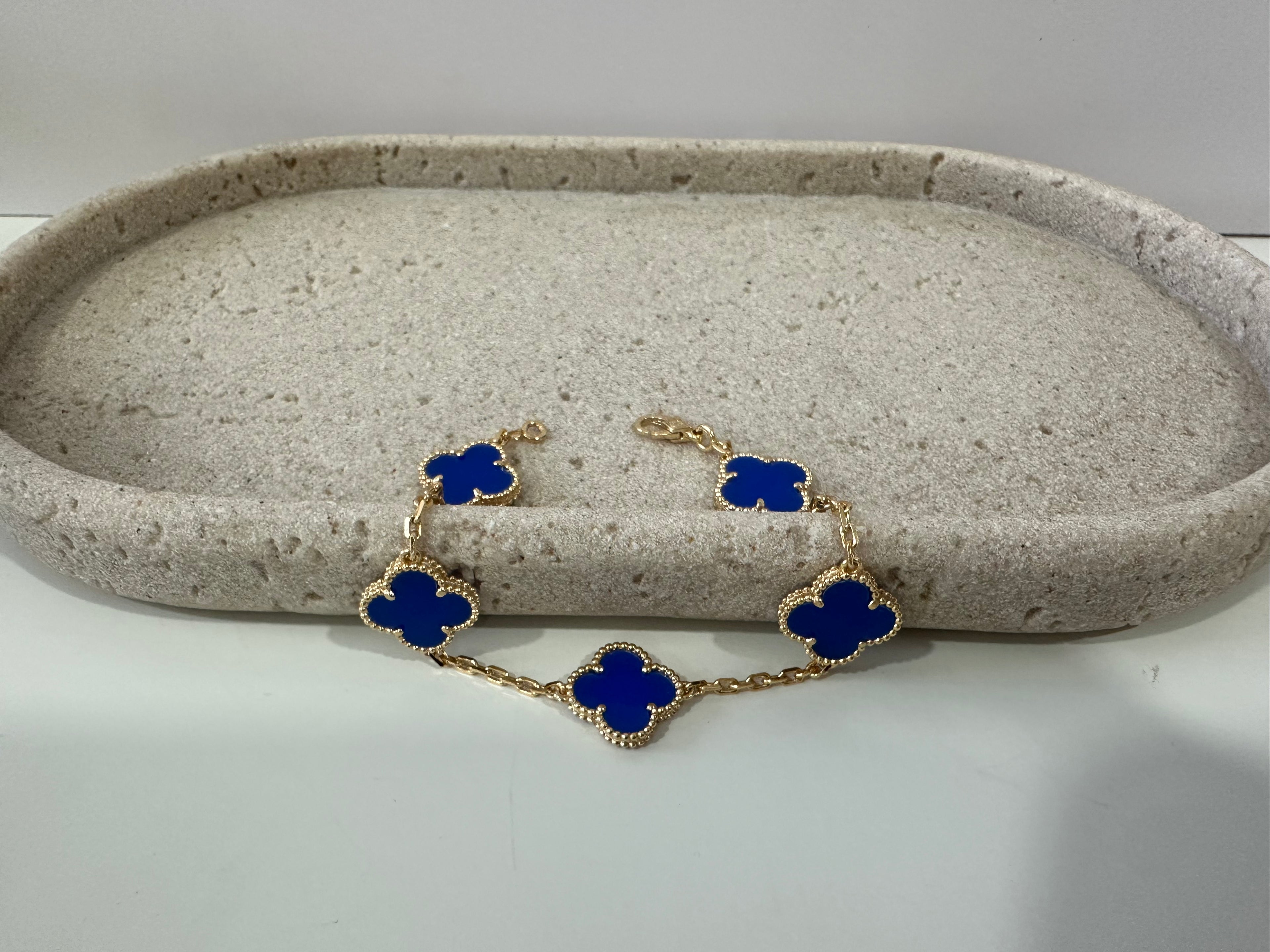 Blue Clover Bracelet