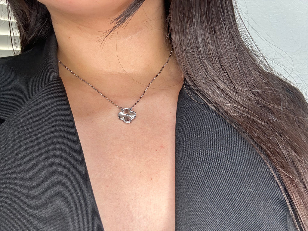 Silver Clover Necklace