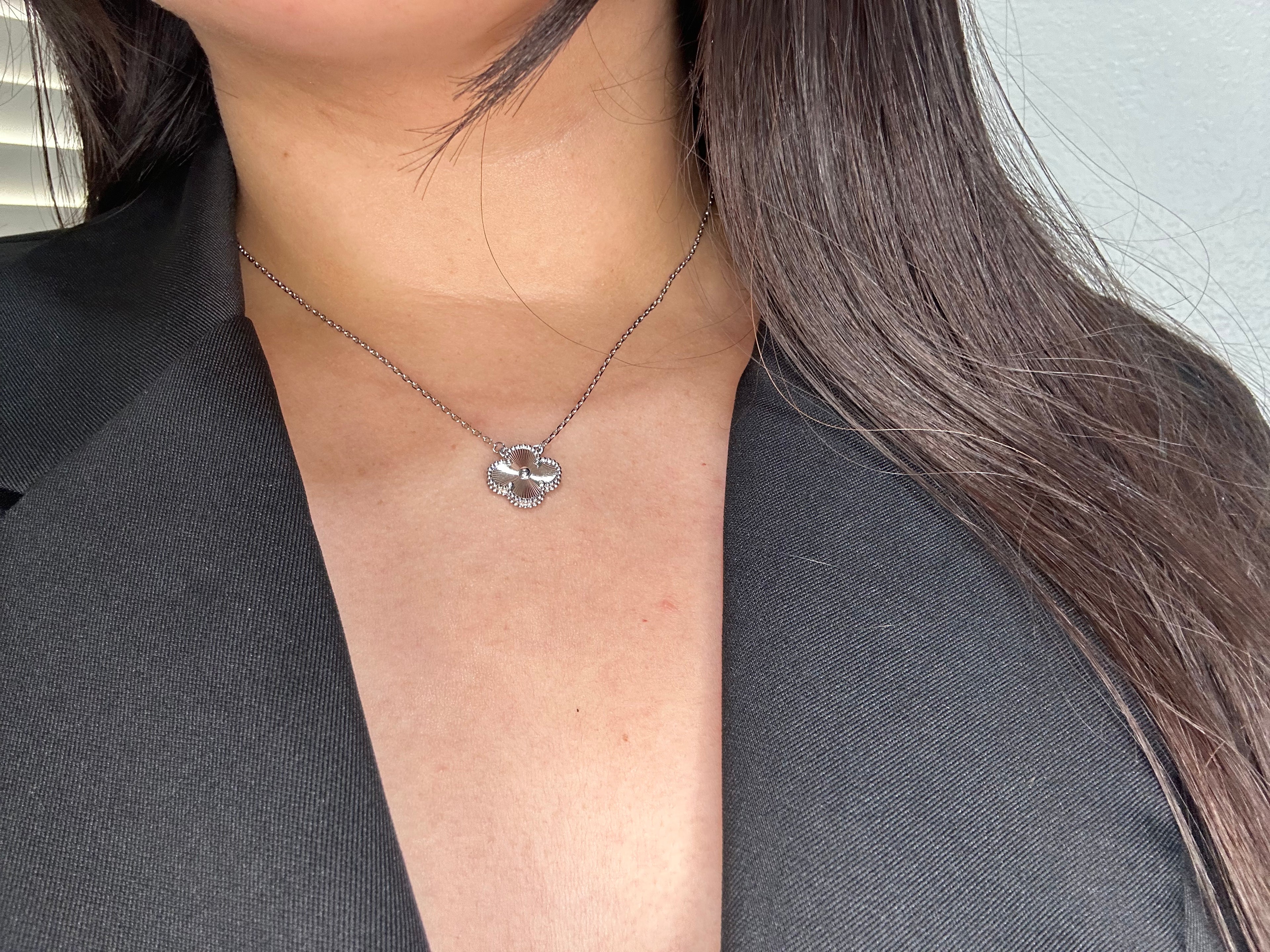 Silver Clover Necklace