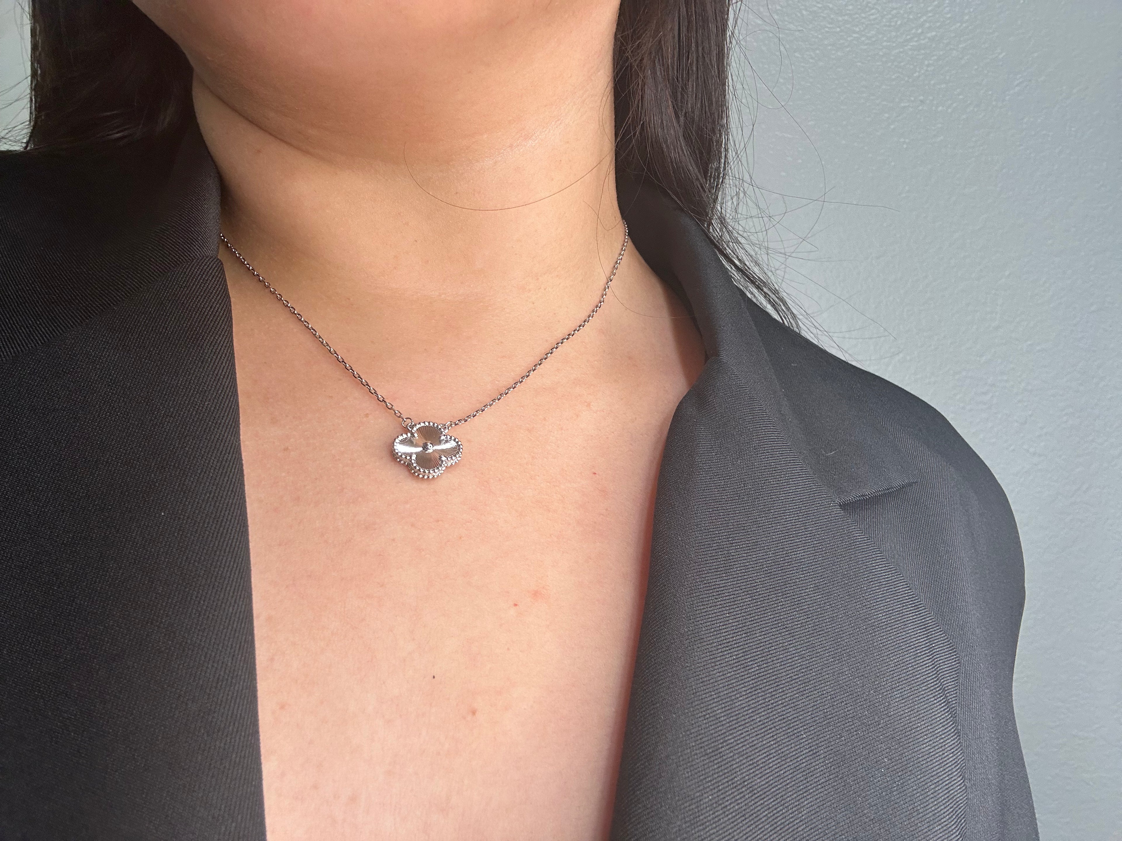 Silver Clover Necklace